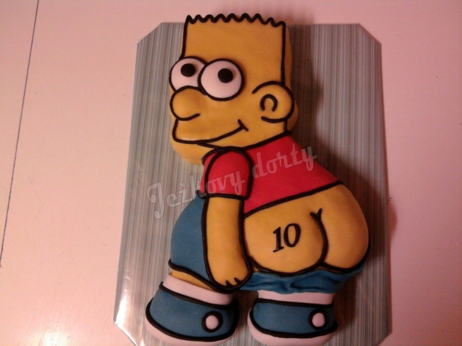 Барт симпсон с пончиком