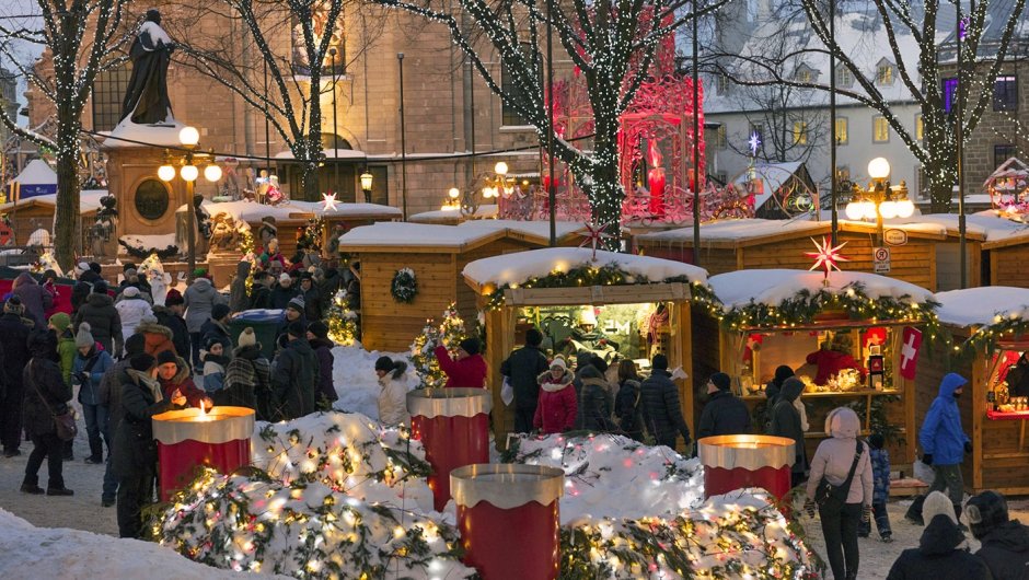 Рождественский рынок в Квебеке