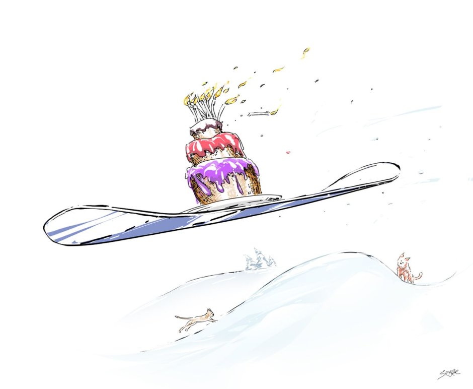 Открытки с др сноубордисту
