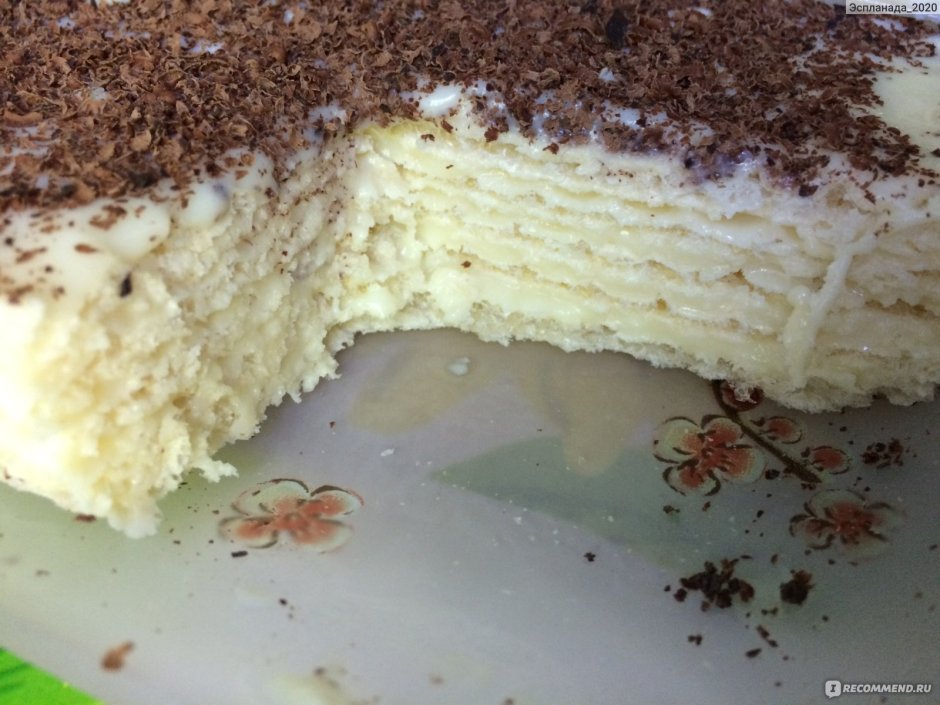 Вафельный торт со сметанным кремом