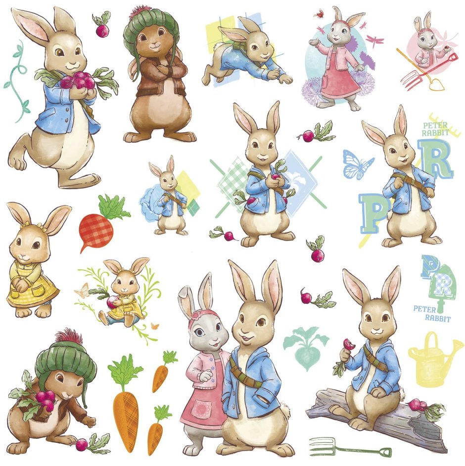 Скрапбукинг бумага Peter Rabbit