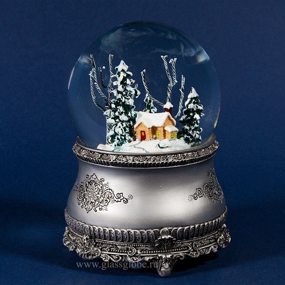 Снежный шар Glassglobe "домик в лесу"