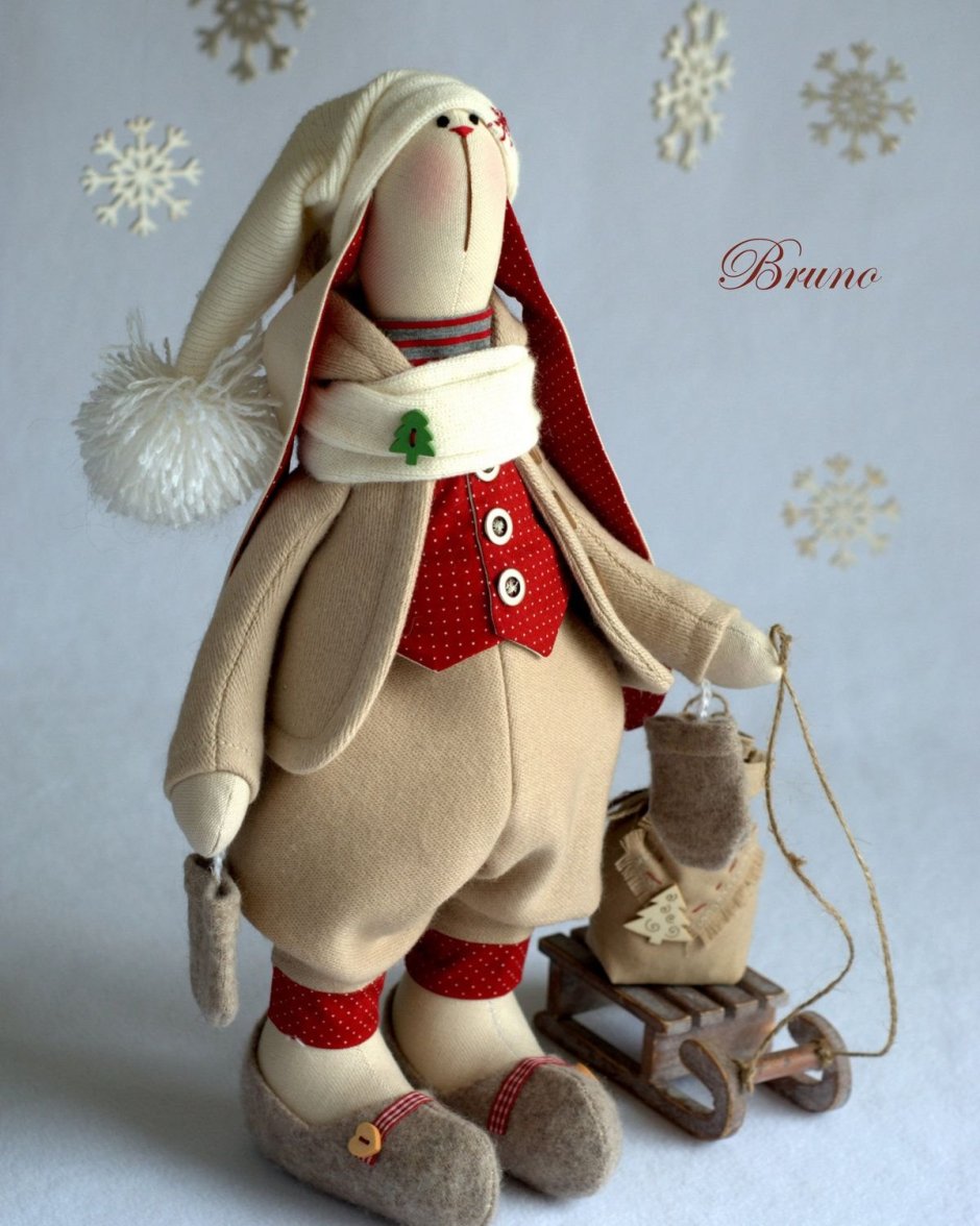 Кролик Тильда Рождественский