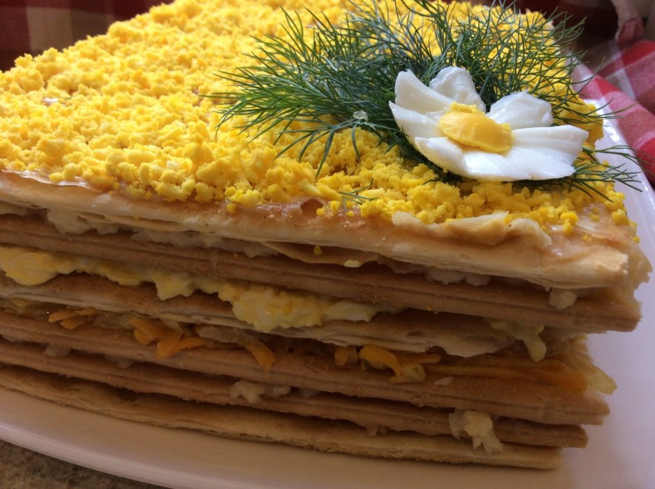 Закусочный торт Наполеон