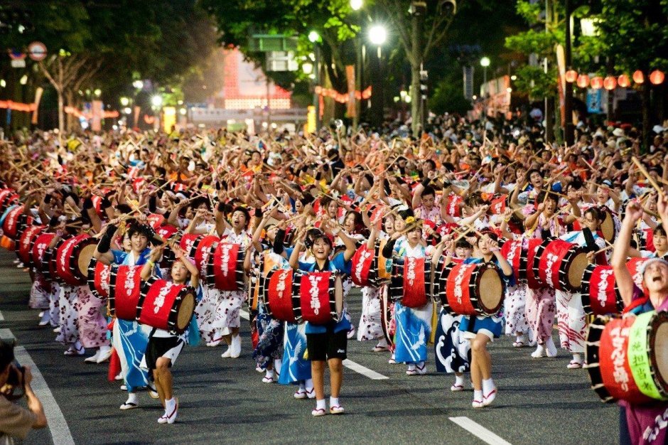 Летний фестиваль в Японии Мацури