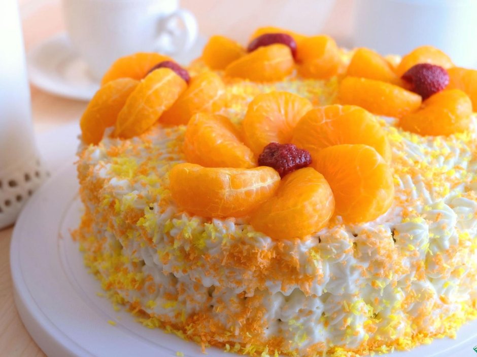 Торт мандариновый рай
