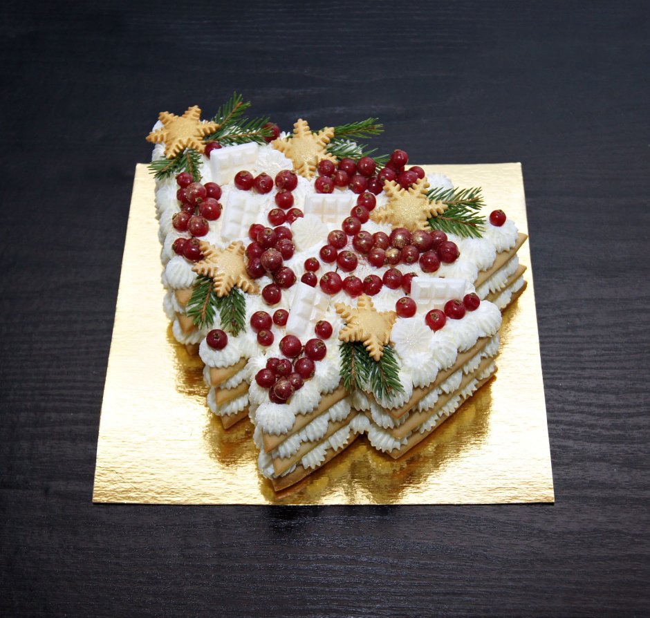 Торт медовик елочка на новый год