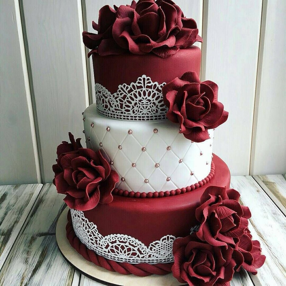 Свадебный торт двухэтажный