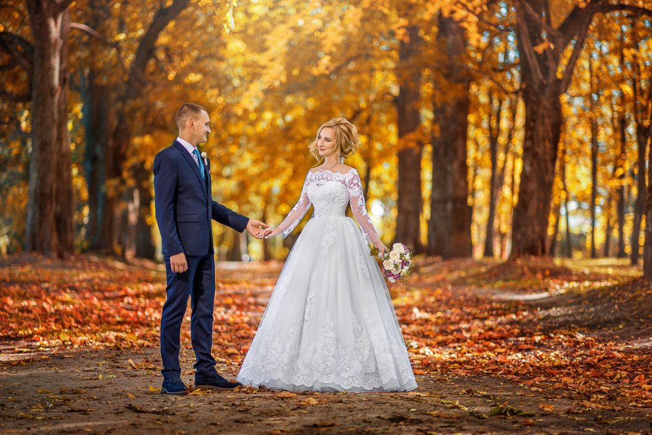 Осенние Свадебные образы невесты