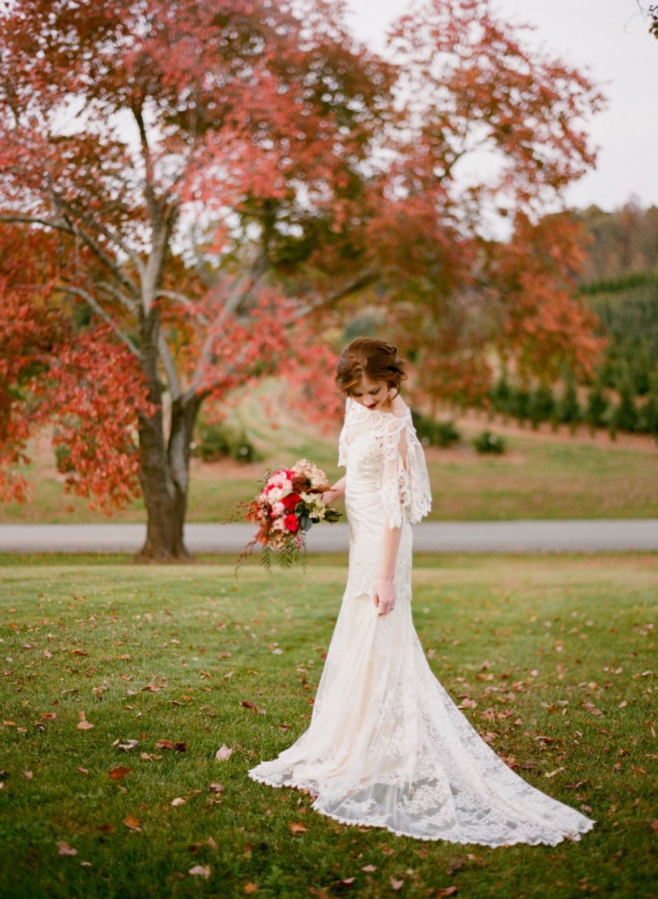 Образ невесты осенью