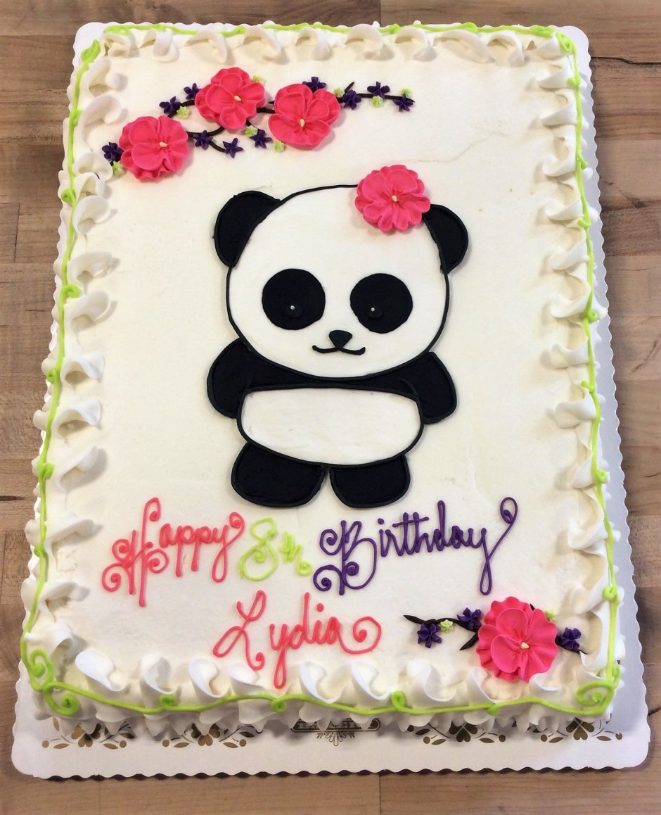 Торт на день рождения девочке Пандочка