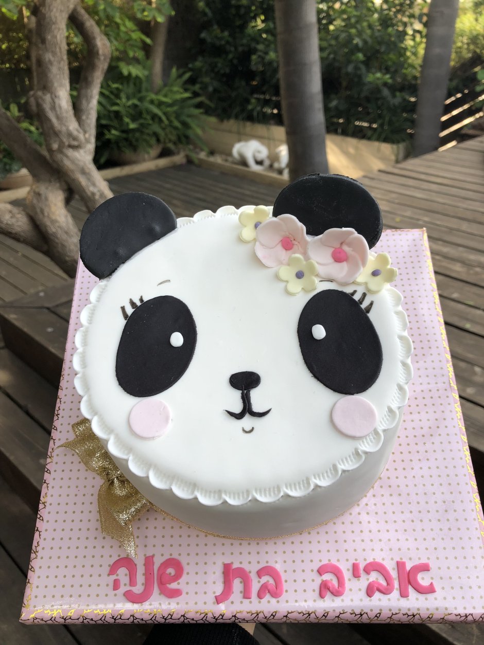 Торт с пандой для девочки на день рождения