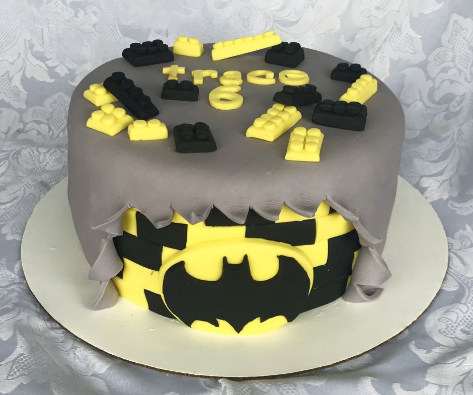 Торт Бэтмен без мастики квадратный
