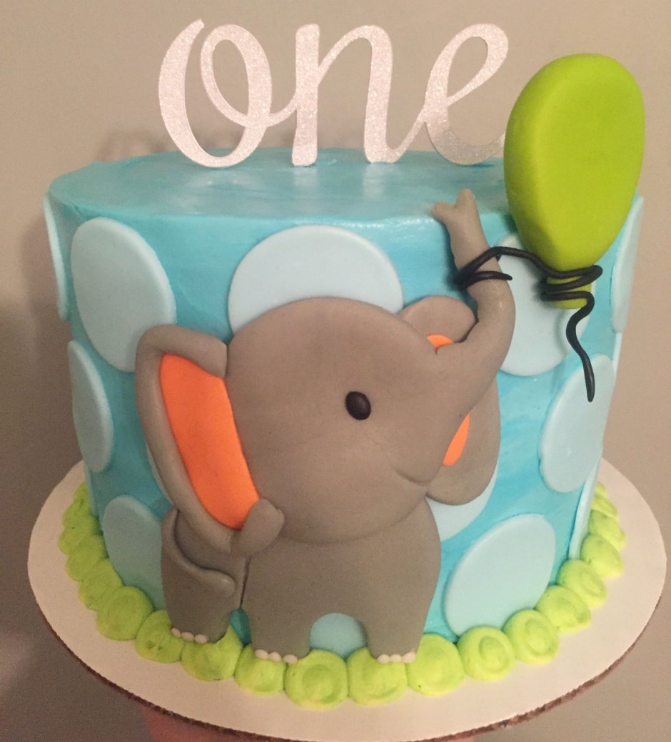 Детский торт со Слоником