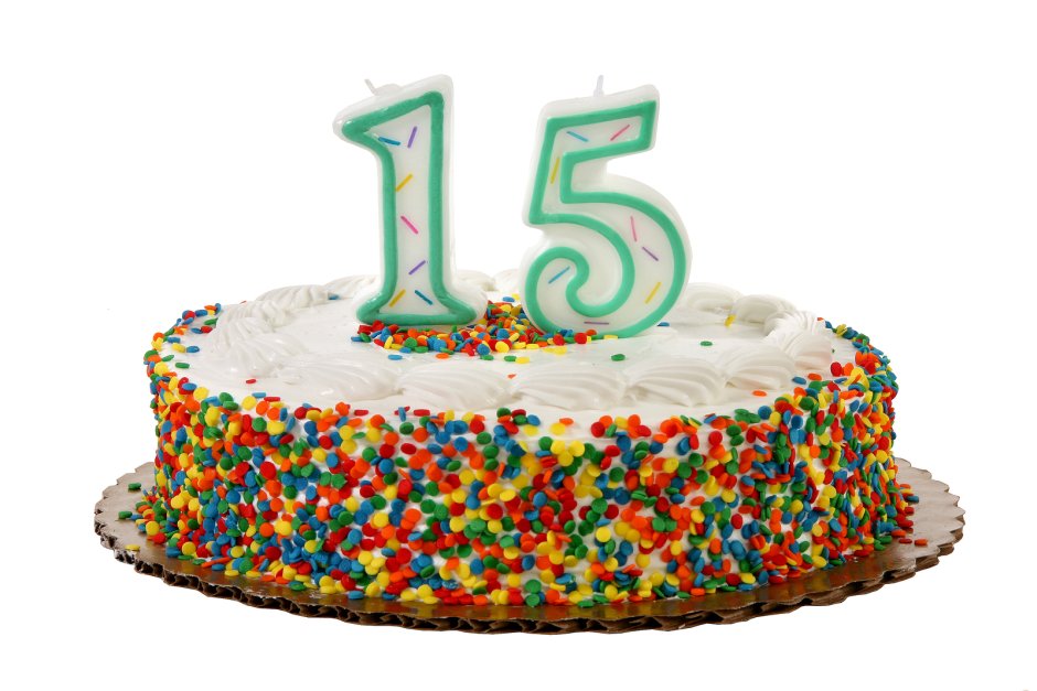 Торт на день рождения 15 лет