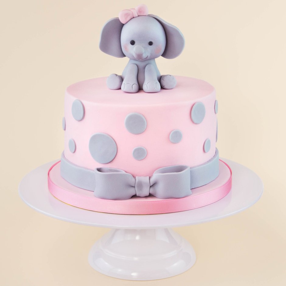 Декор торта со слоном