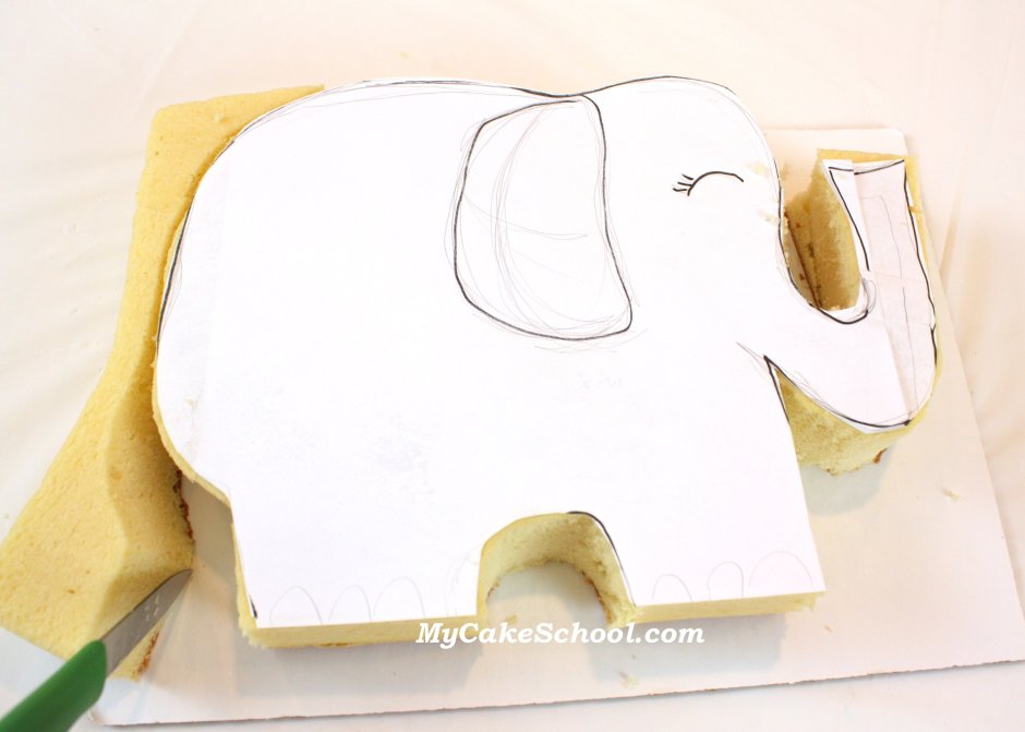 Торт для девочки со слоненком