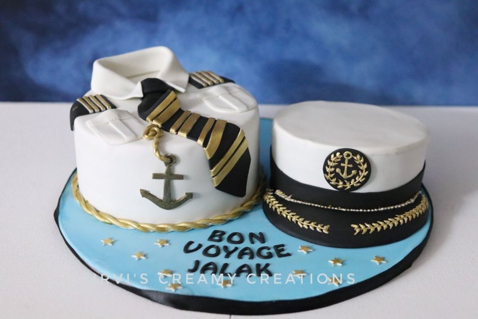 Торт с морской тематикой для мужчины