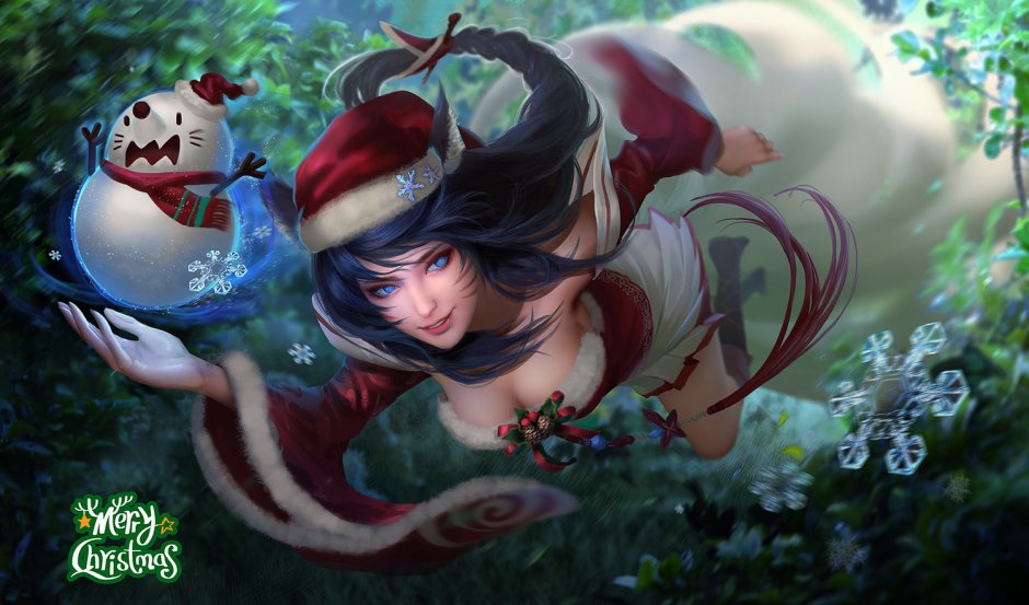 League of Legends Ahri новогодний