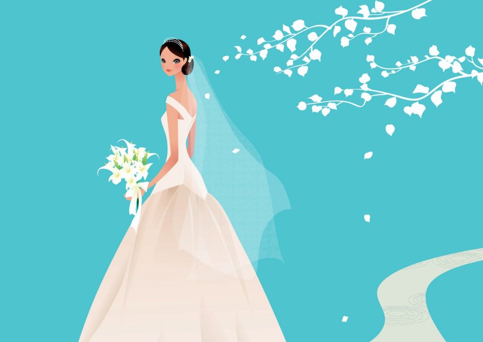 Платья подружек невесты в пыльно голубом