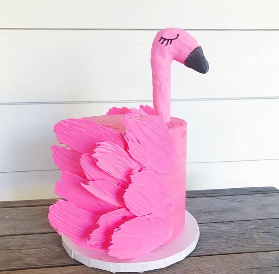 Торт квадратный Фламинго