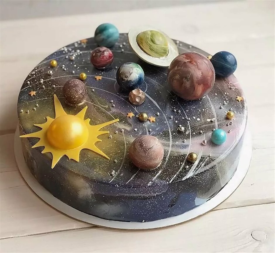Тортик в стиле планеты