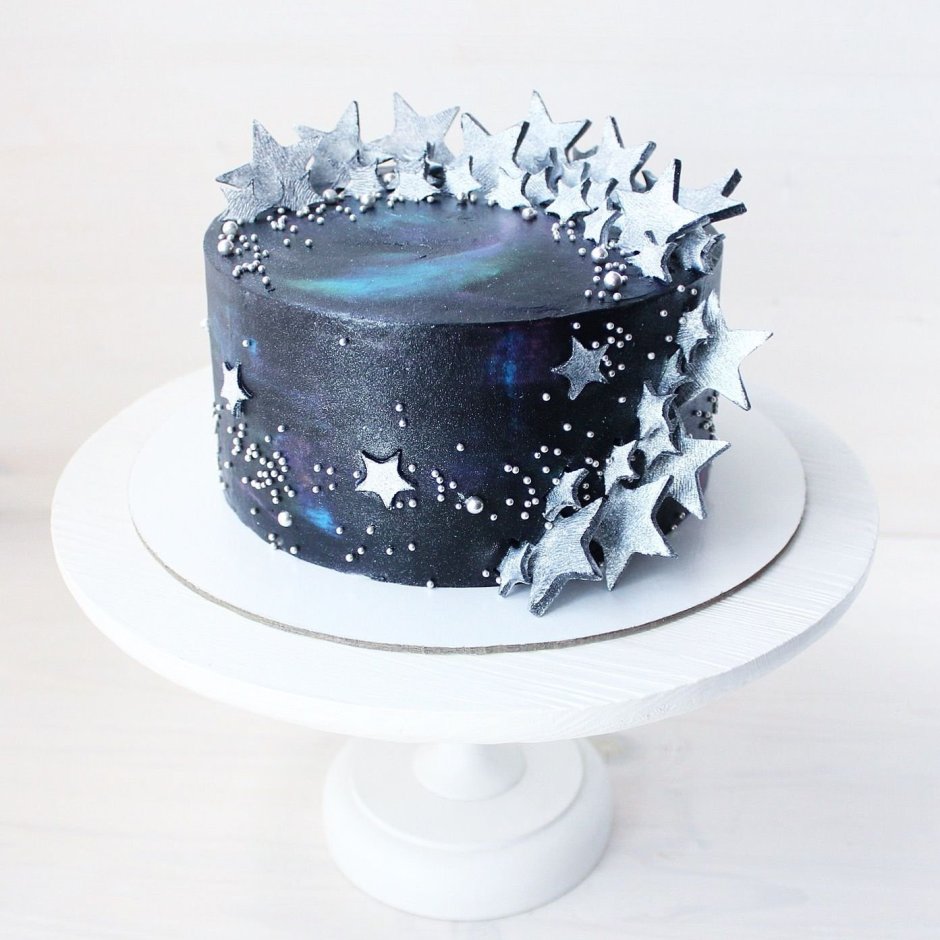 Украшение торта в стиле космос