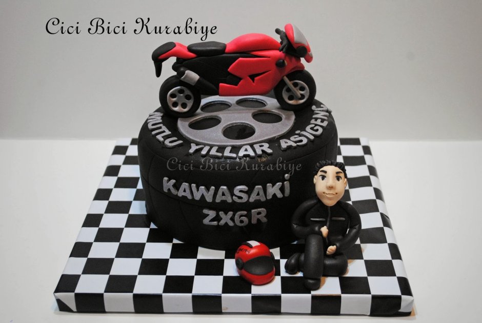 Торт для мотоциклиста в день рождения идеи
