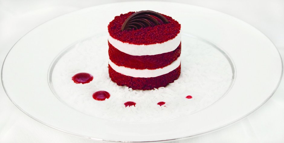 Муссовый торт красный бархат