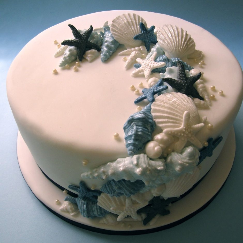 Торт с китом на день рождения