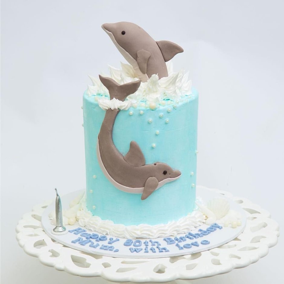 Торт в виде акулы детский