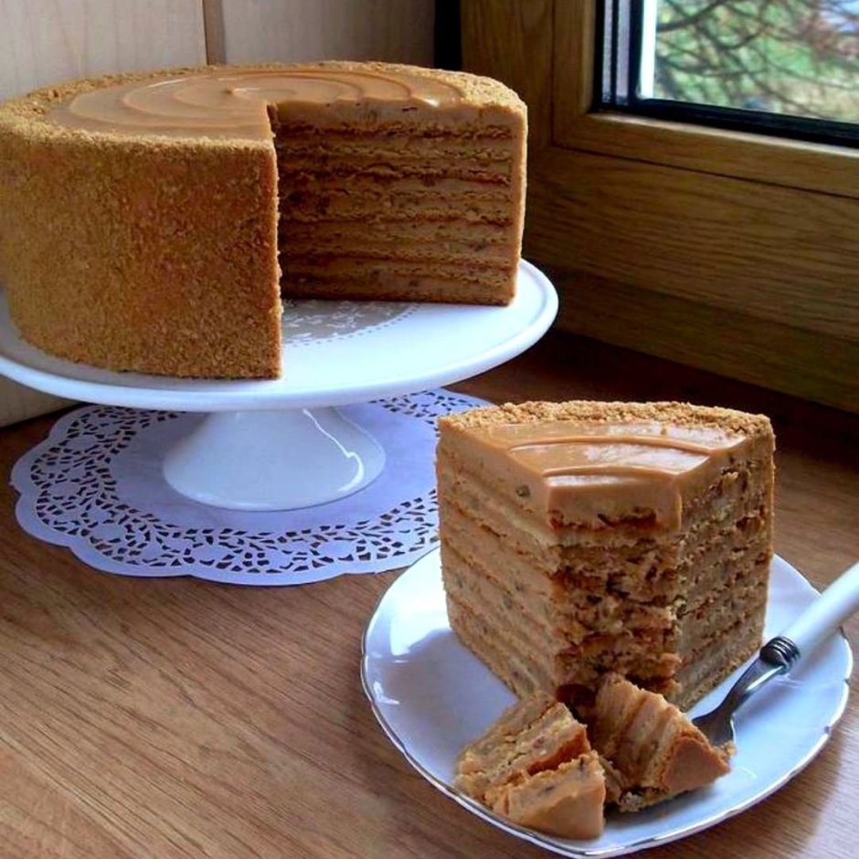Торт медовик Карамельный
