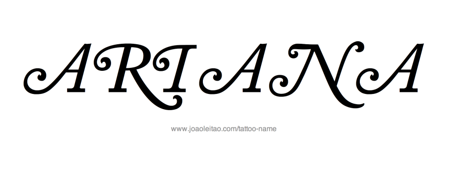 Логотип имени ариана