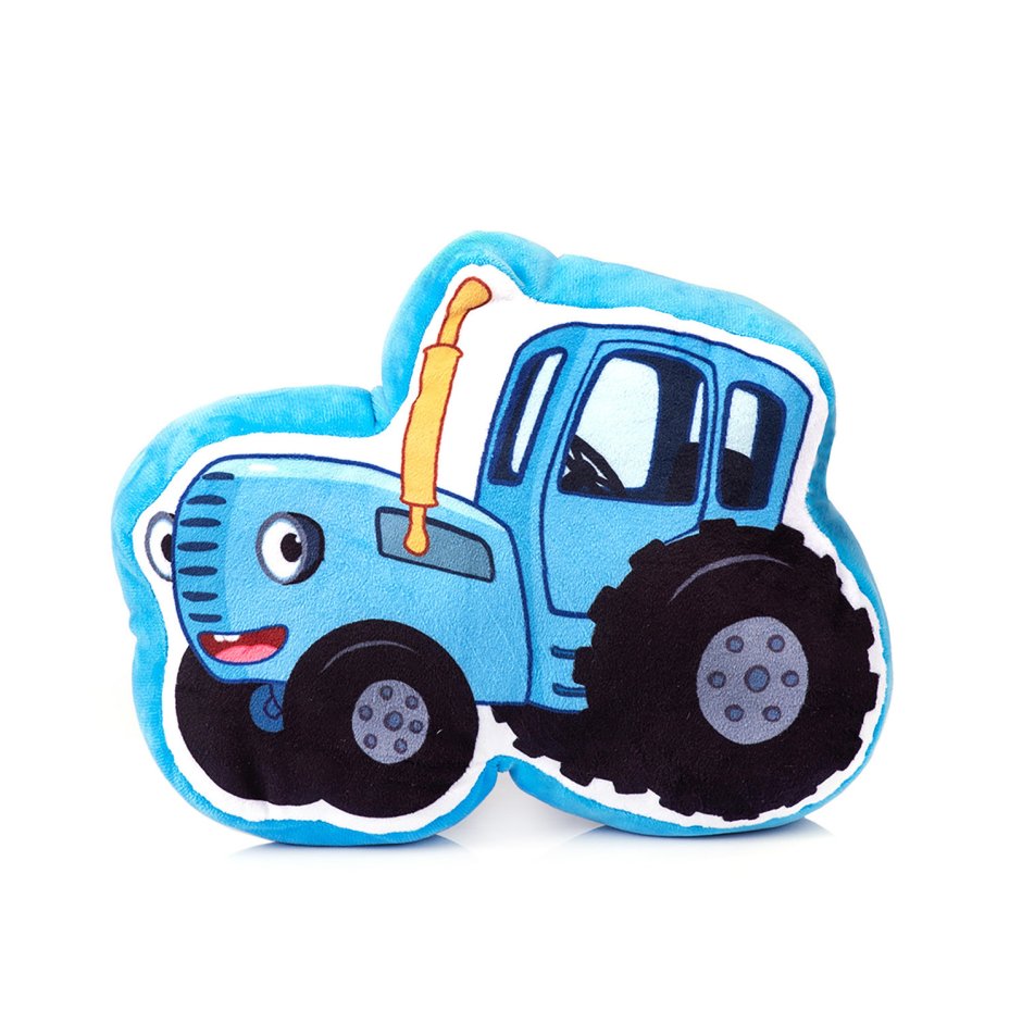 Подушка синий трактор