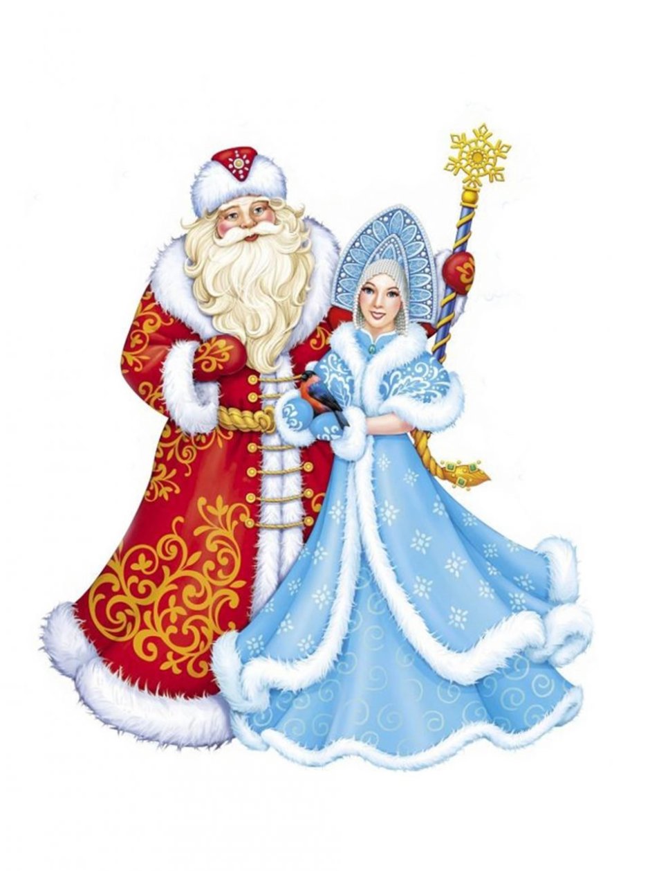 Новогодняя тема дед Мороз и Снегурочка