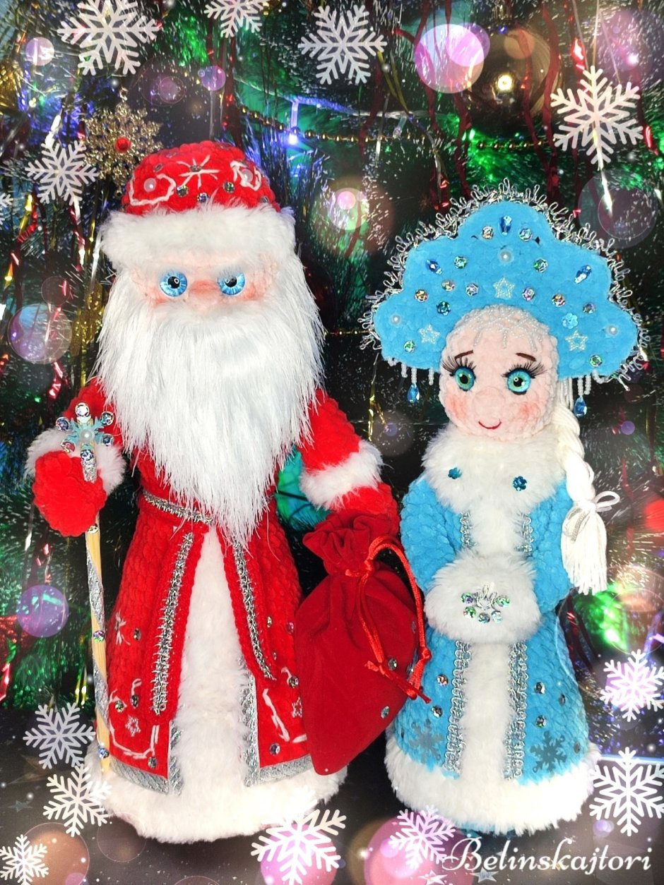 Кукла Барби Снегурочка и дед Мороз