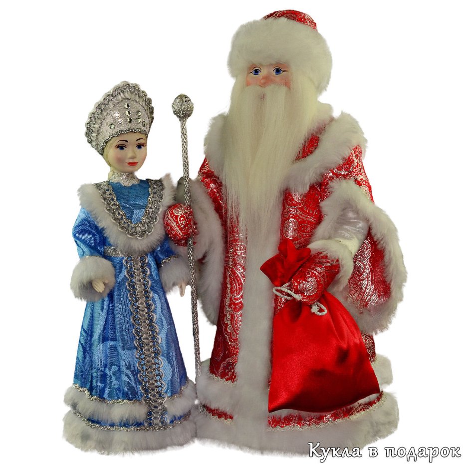 Елочные игрушки дед Мороз и Снегурочка