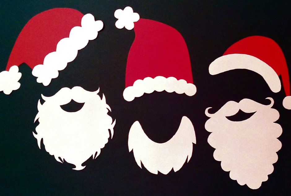 Фотобутафория борода Деда Мороза