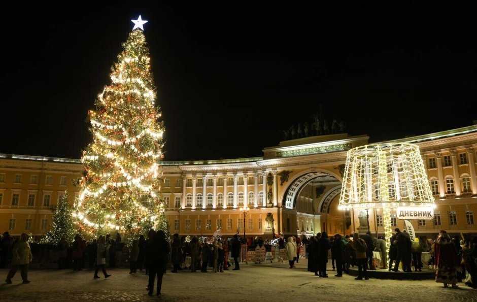 Новогодняя Дворцовая площадь Белгород