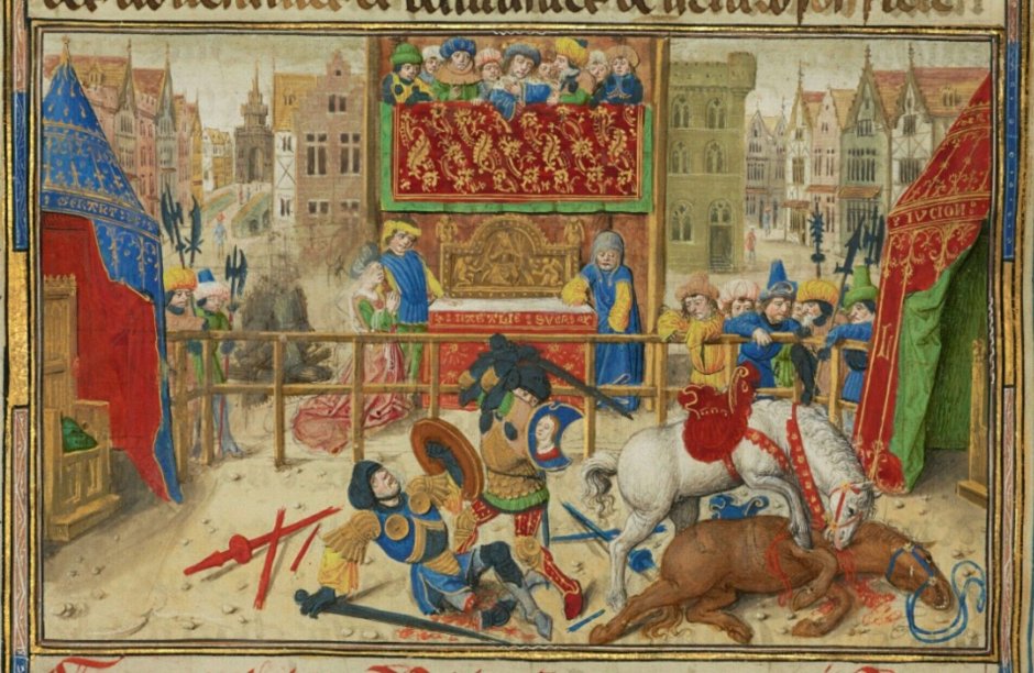 Судебный поединок в средние века