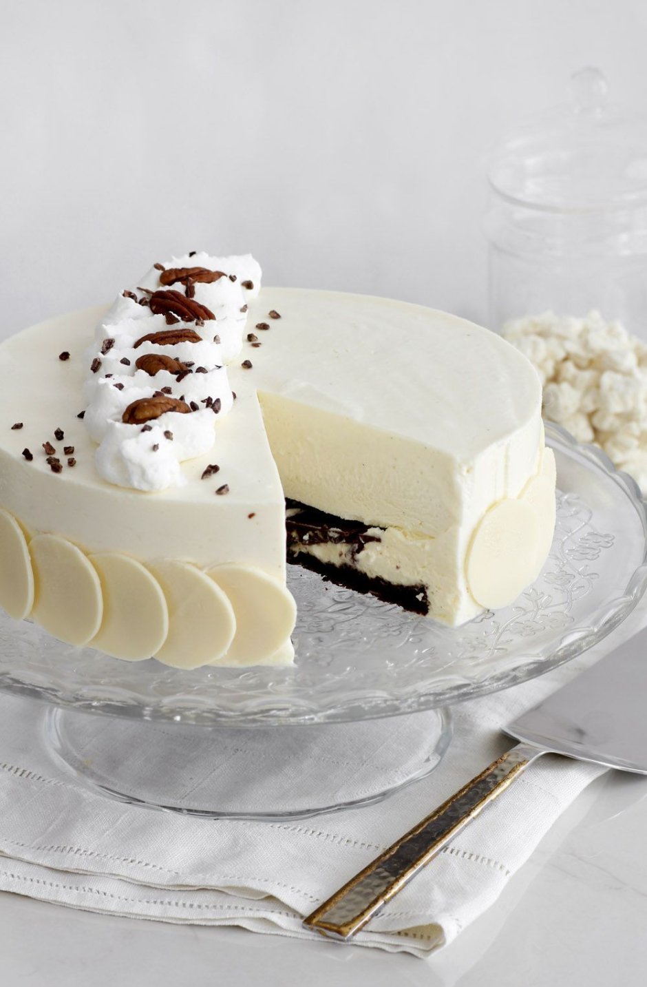 Десерт с белым шоколадом
