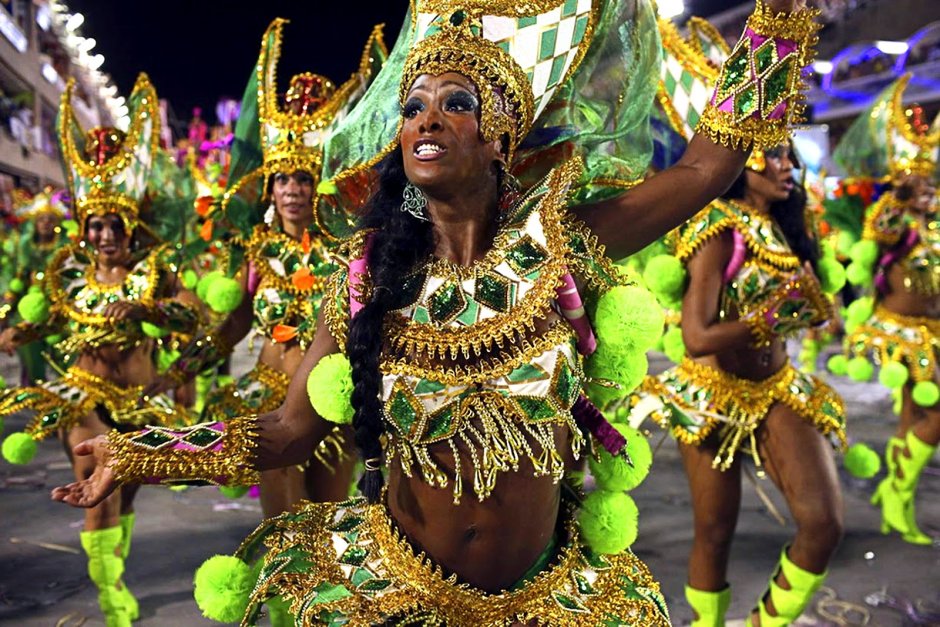 Фантастическая красота карнавалов в Рио-де-Жанейро.