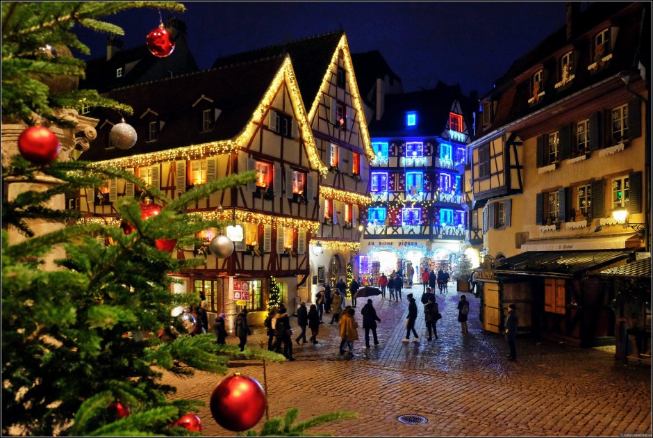 Эльзас Франция Рождество