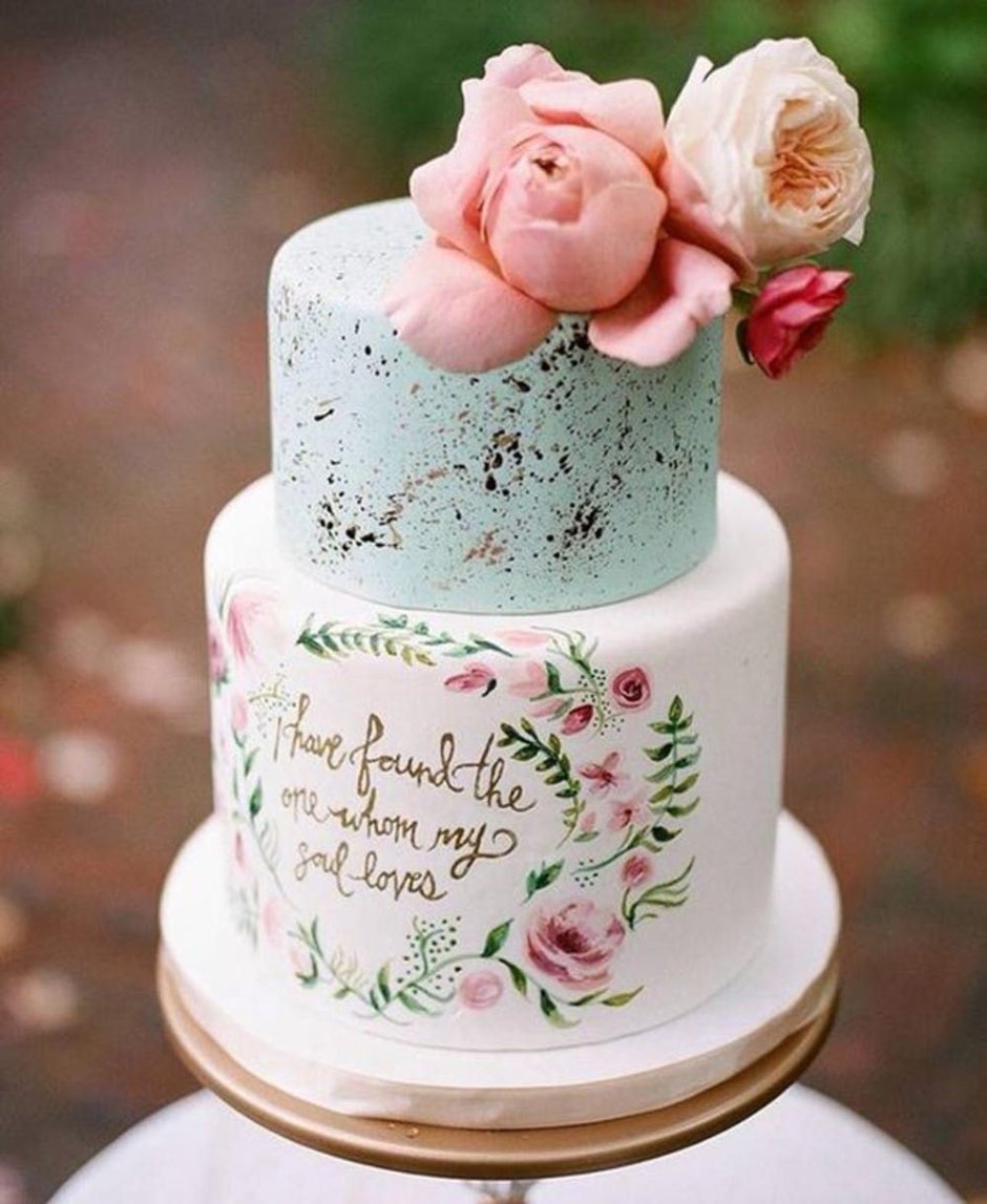 Свадебные расписные торты
