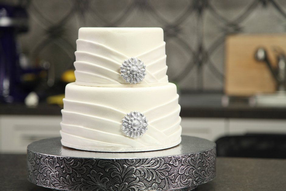 Свадебный торт украшение кольца