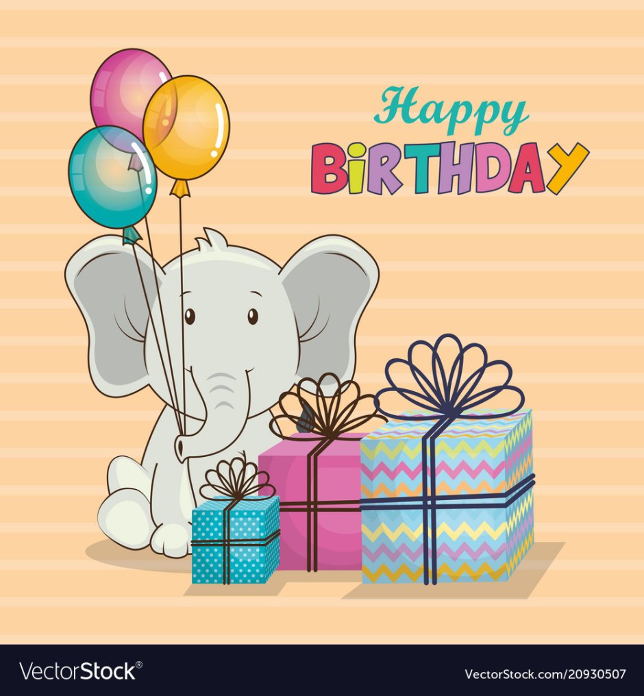Happy Birthday funny pictures with Elephant