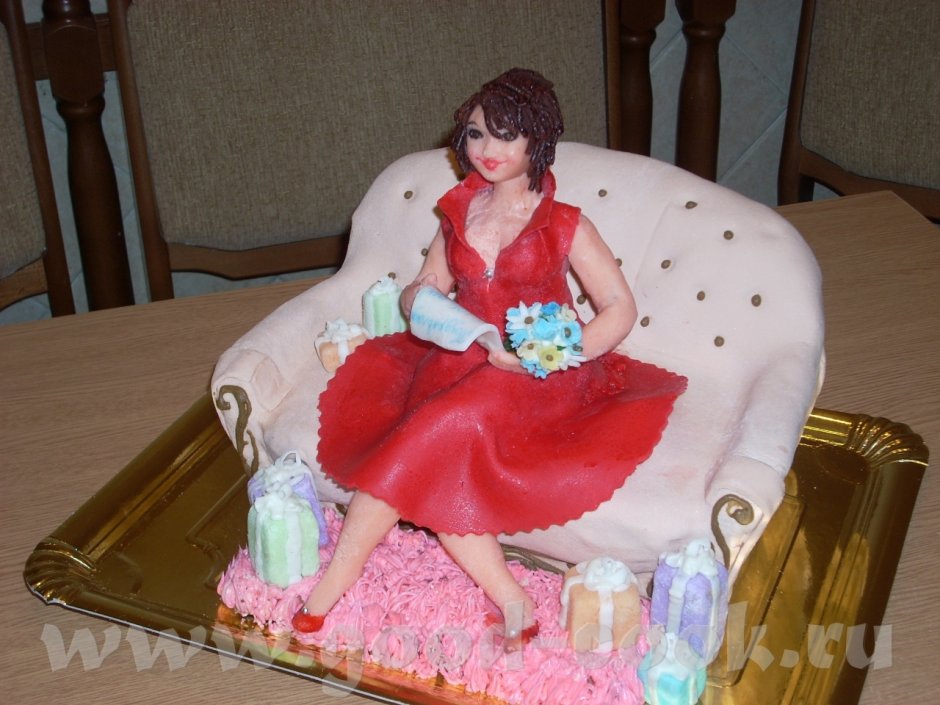 Торт девушке на 45 лет