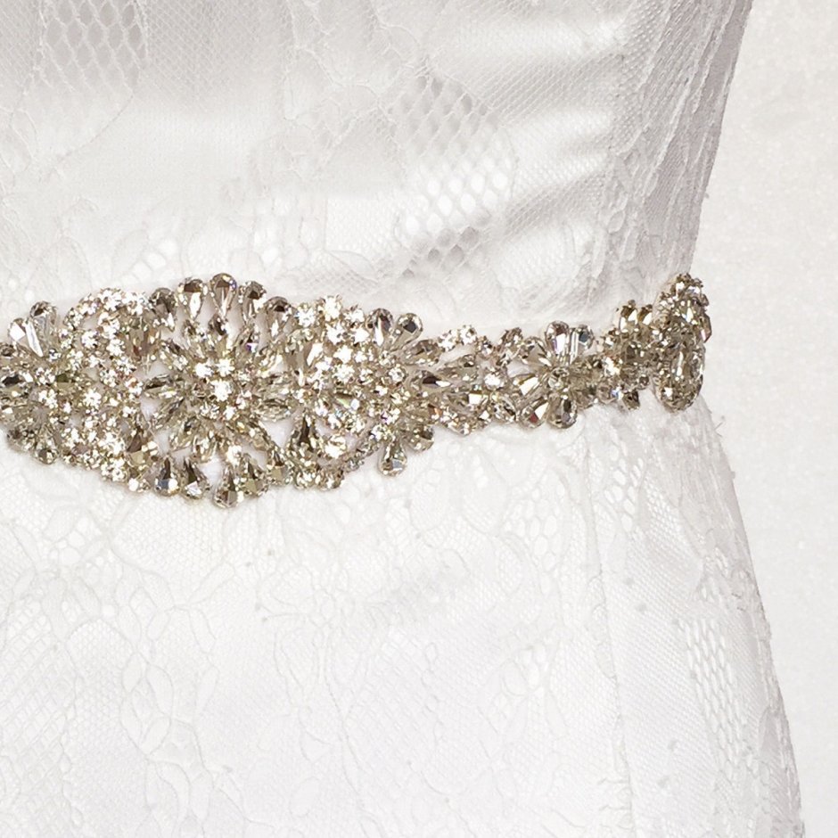 (1pc) Rhinestone Bridal Belt Wedding with Crystal Diamond Wedding Dress Accessories Belt Sash for Wedding Dress wdd1066