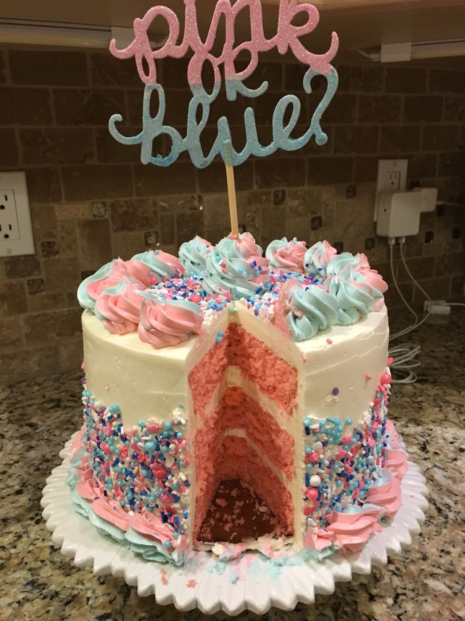 Gender Reveal торт