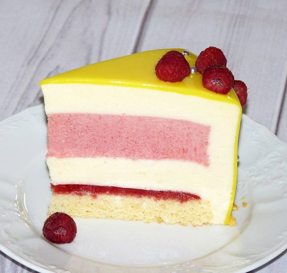 Малиновый торт со сливочным кремом от Марии Решетниковой